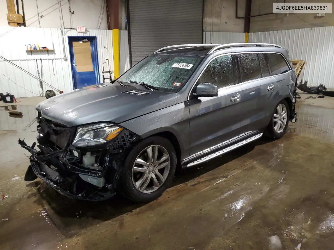 2017 Mercedes-Benz Gls 450 4Matic VIN: 4JGDF6EE5HA839831 Lot: 78756154