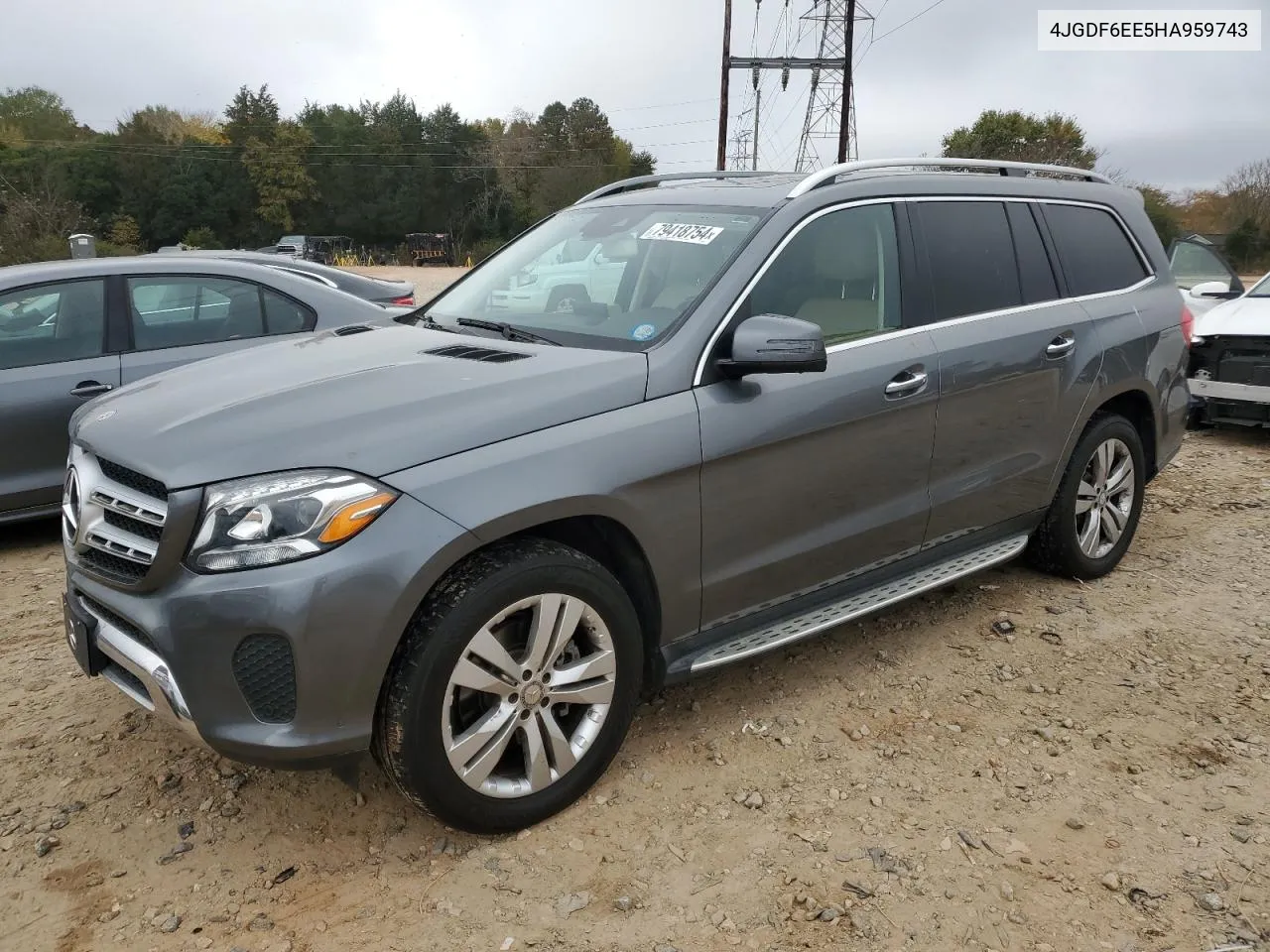 2017 Mercedes-Benz Gls 450 4Matic VIN: 4JGDF6EE5HA959743 Lot: 79418754