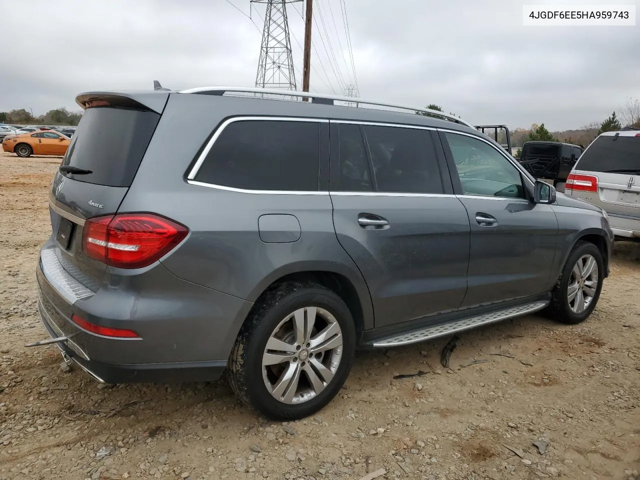 2017 Mercedes-Benz Gls 450 4Matic VIN: 4JGDF6EE5HA959743 Lot: 79418754