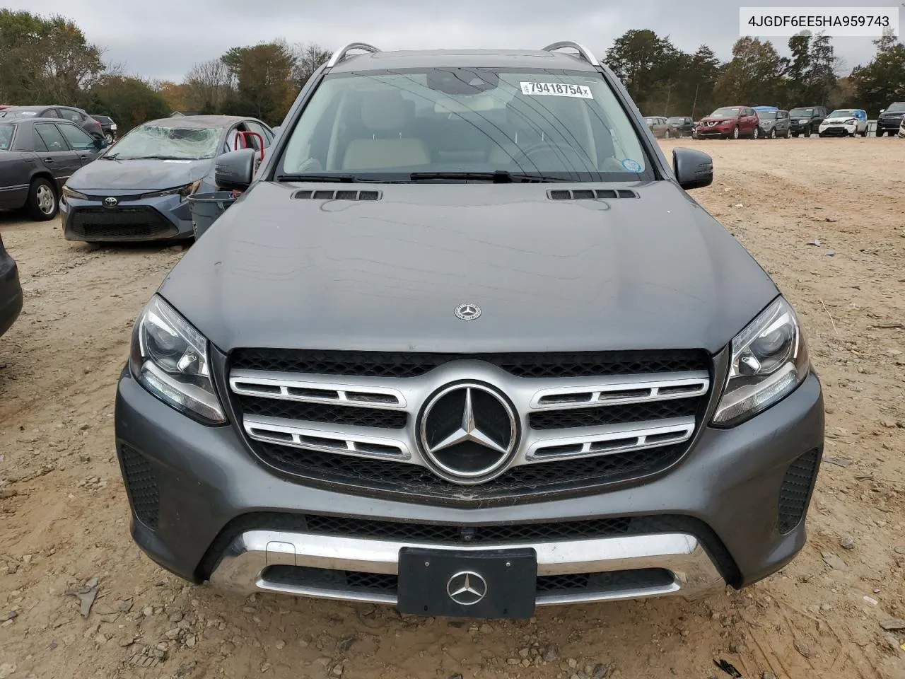 2017 Mercedes-Benz Gls 450 4Matic VIN: 4JGDF6EE5HA959743 Lot: 79418754