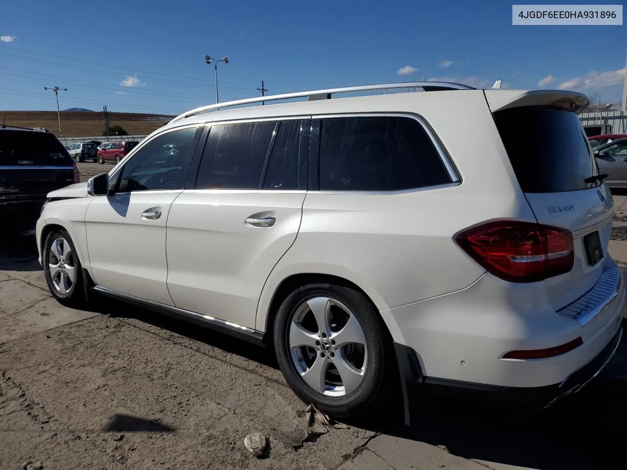 2017 Mercedes-Benz Gls 450 4Matic VIN: 4JGDF6EE0HA931896 Lot: 79886134