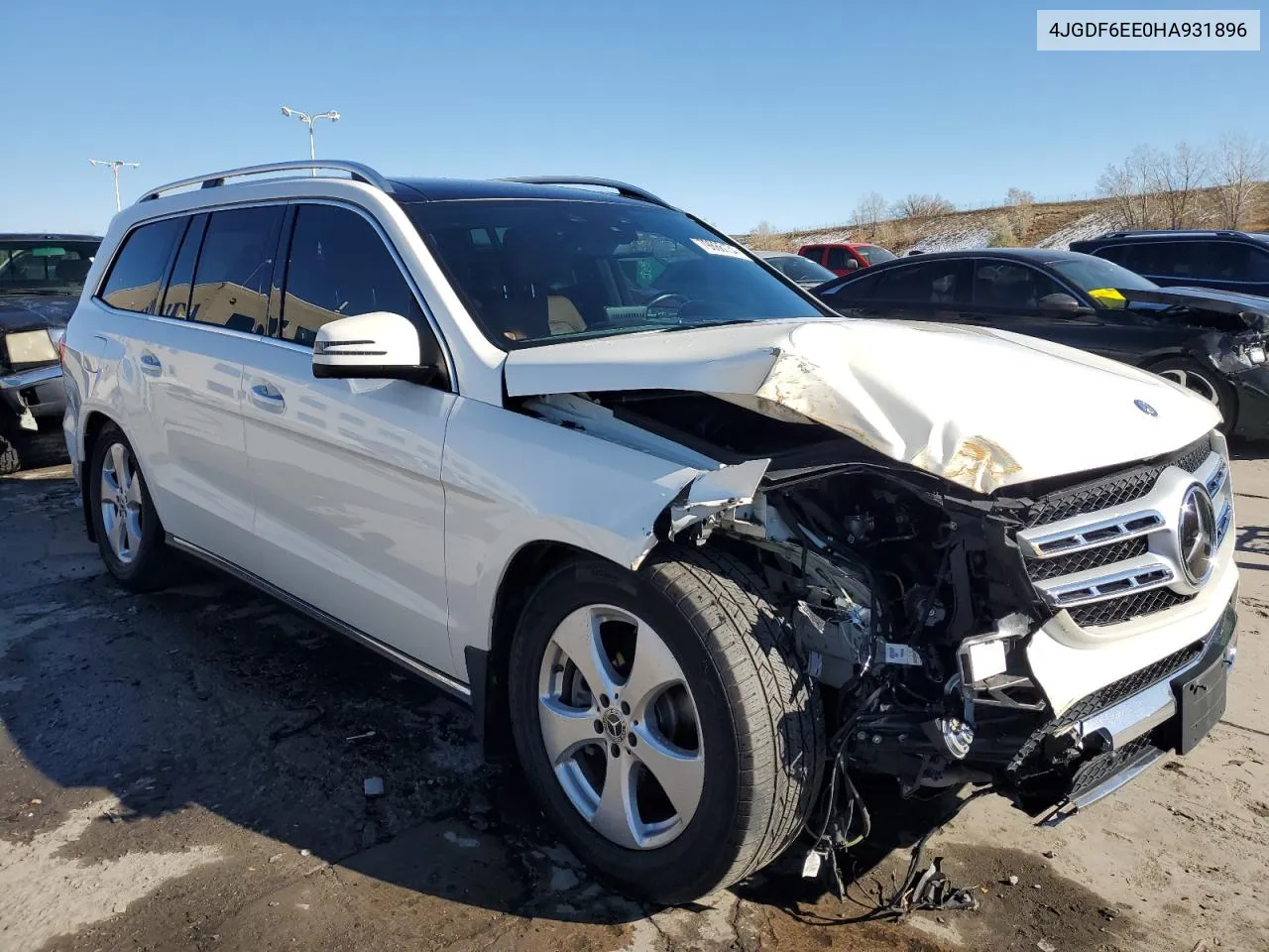 2017 Mercedes-Benz Gls 450 4Matic VIN: 4JGDF6EE0HA931896 Lot: 79886134