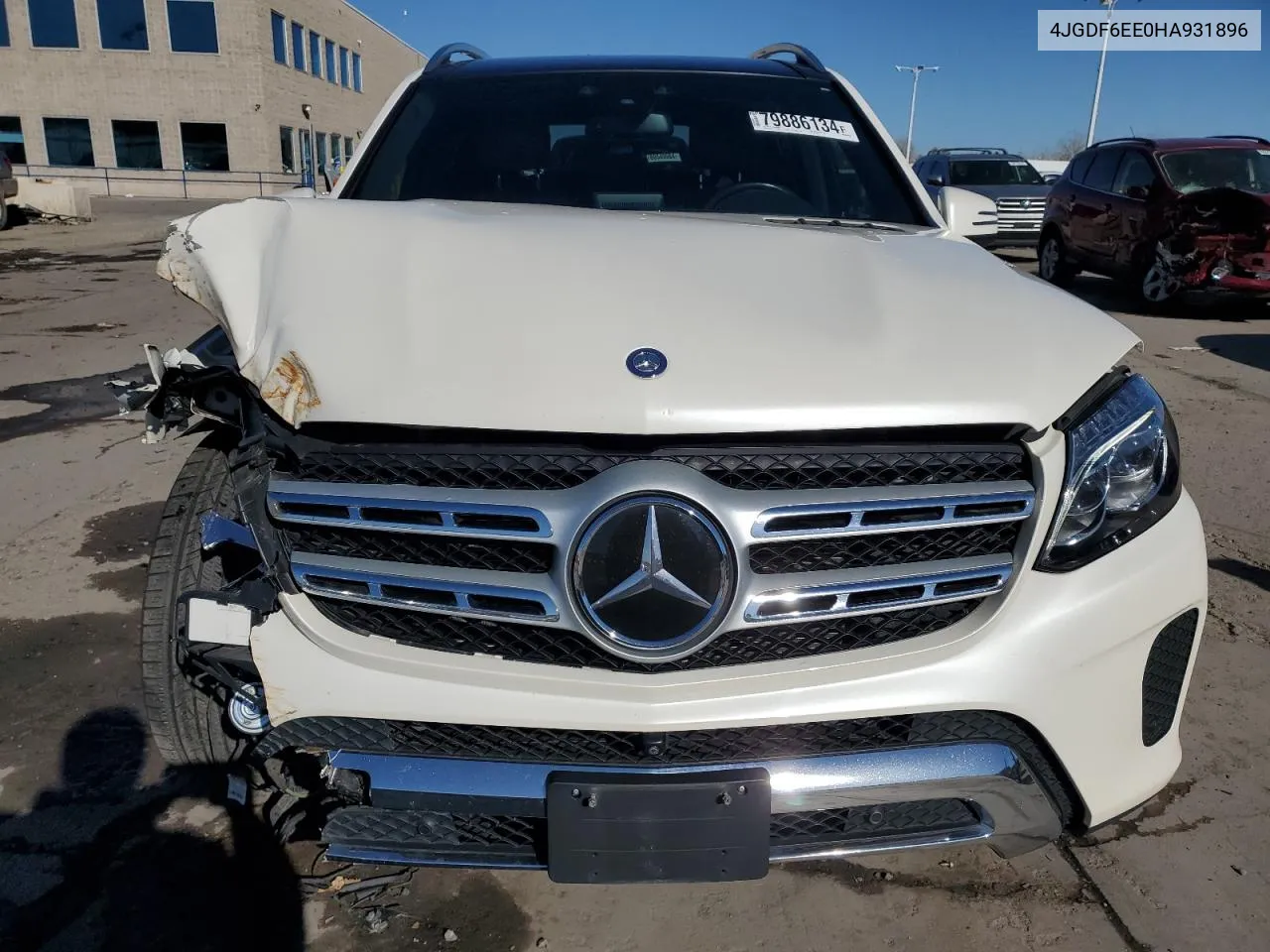 2017 Mercedes-Benz Gls 450 4Matic VIN: 4JGDF6EE0HA931896 Lot: 79886134