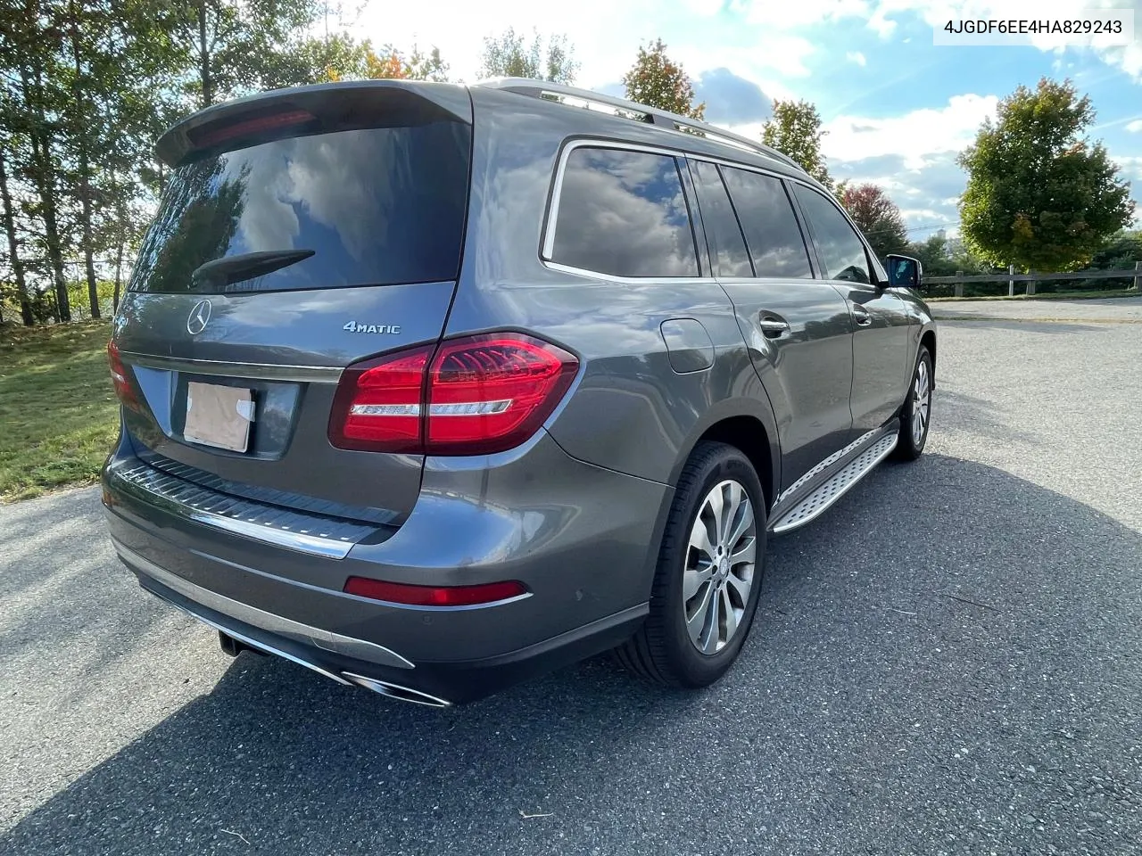 2017 Mercedes-Benz Gls 450 4Matic VIN: 4JGDF6EE4HA829243 Lot: 80482554