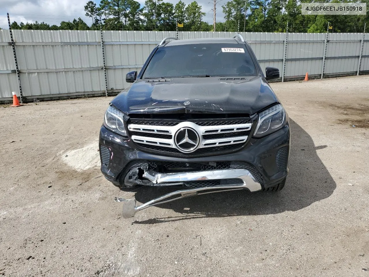 2018 Mercedes-Benz Gls 450 4Matic VIN: 4JGDF6EE1JB150918 Lot: 67953274