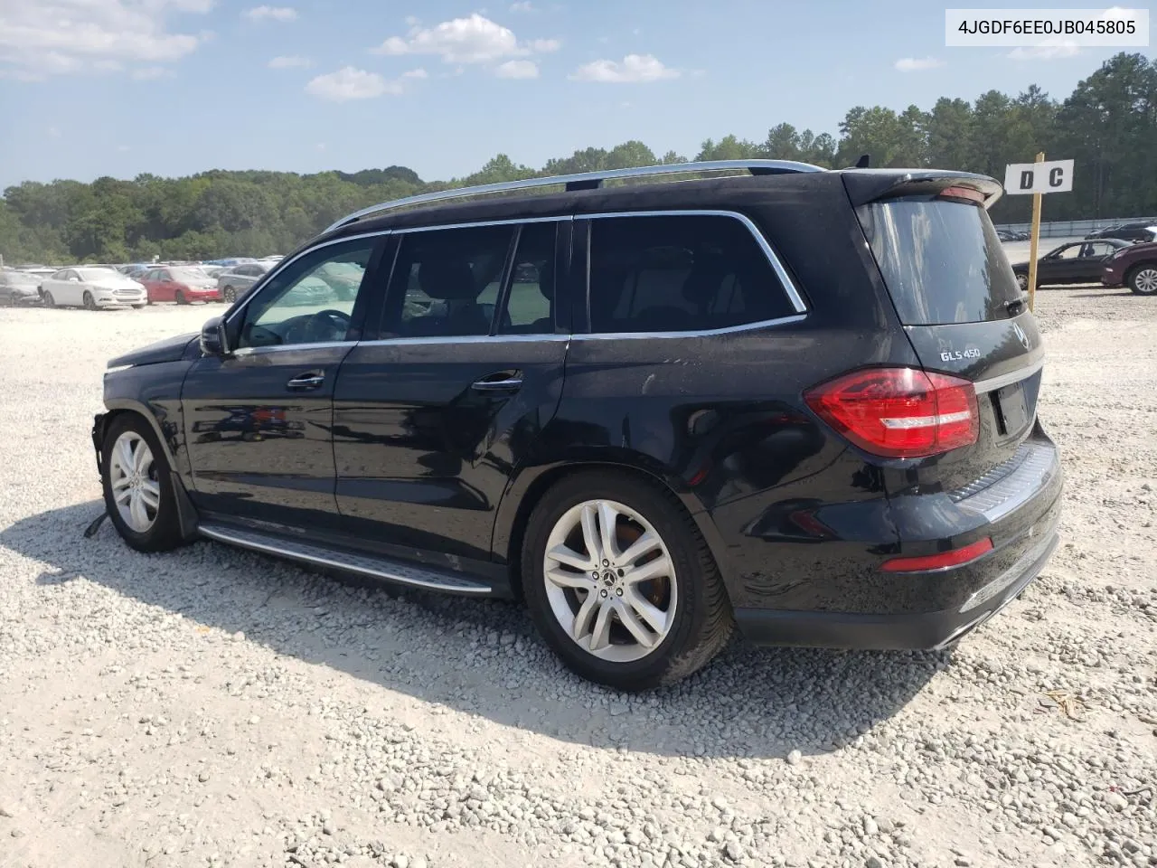 2018 Mercedes-Benz Gls 450 4Matic VIN: 4JGDF6EE0JB045805 Lot: 68050584