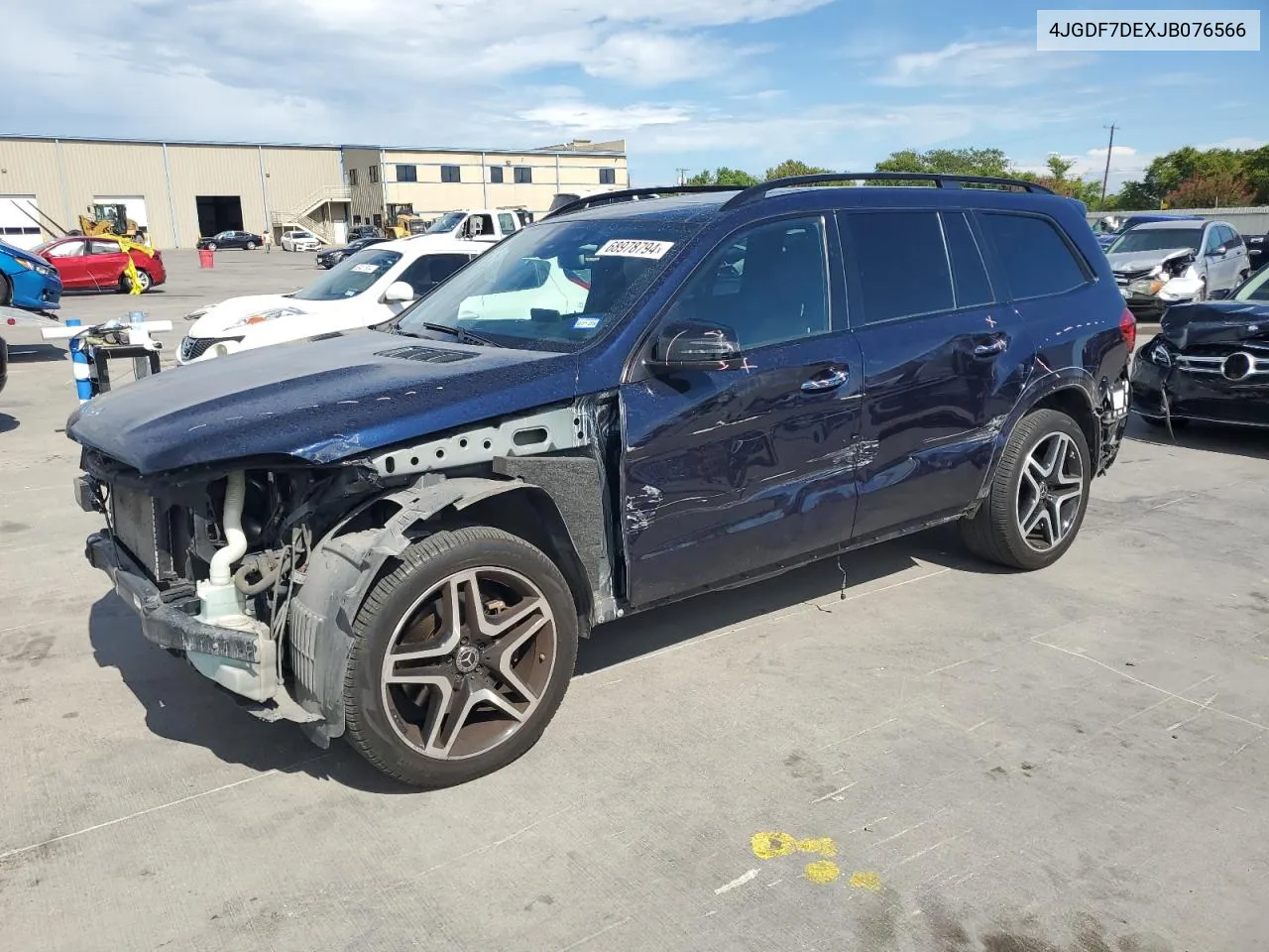 2018 Mercedes-Benz Gls 550 4Matic VIN: 4JGDF7DEXJB076566 Lot: 68978794