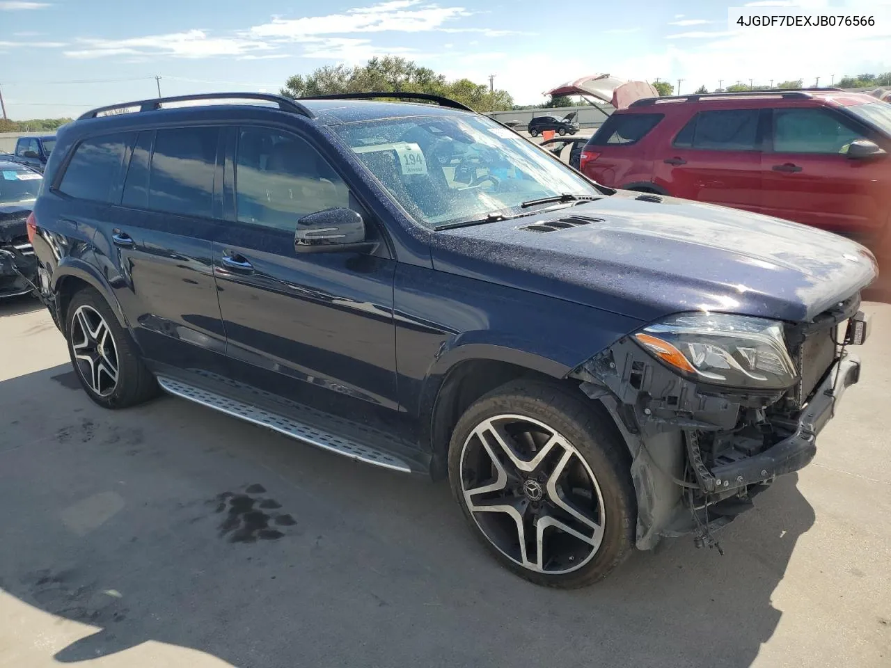 2018 Mercedes-Benz Gls 550 4Matic VIN: 4JGDF7DEXJB076566 Lot: 68978794