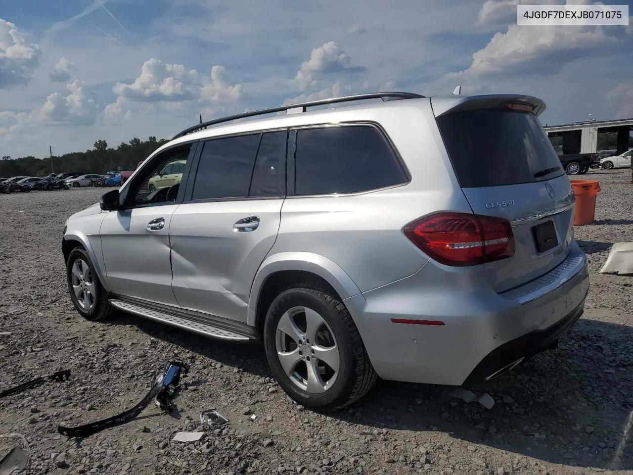 2018 Mercedes-Benz Gls 550 4Matic VIN: 4JGDF7DEXJB071075 Lot: 71783774