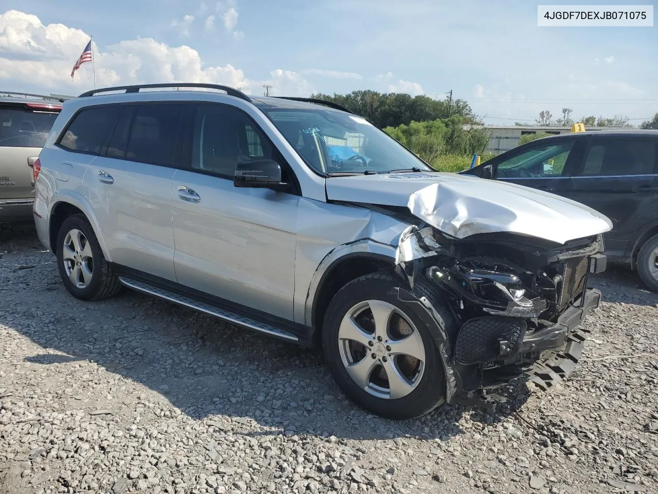 2018 Mercedes-Benz Gls 550 4Matic VIN: 4JGDF7DEXJB071075 Lot: 71783774