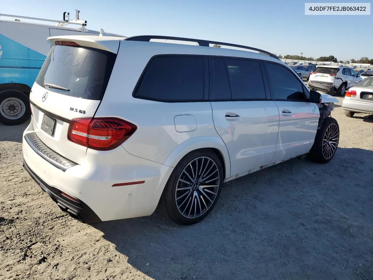 2018 Mercedes-Benz Gls 63 Amg 4Matic VIN: 4JGDF7FE2JB063422 Lot: 72320134