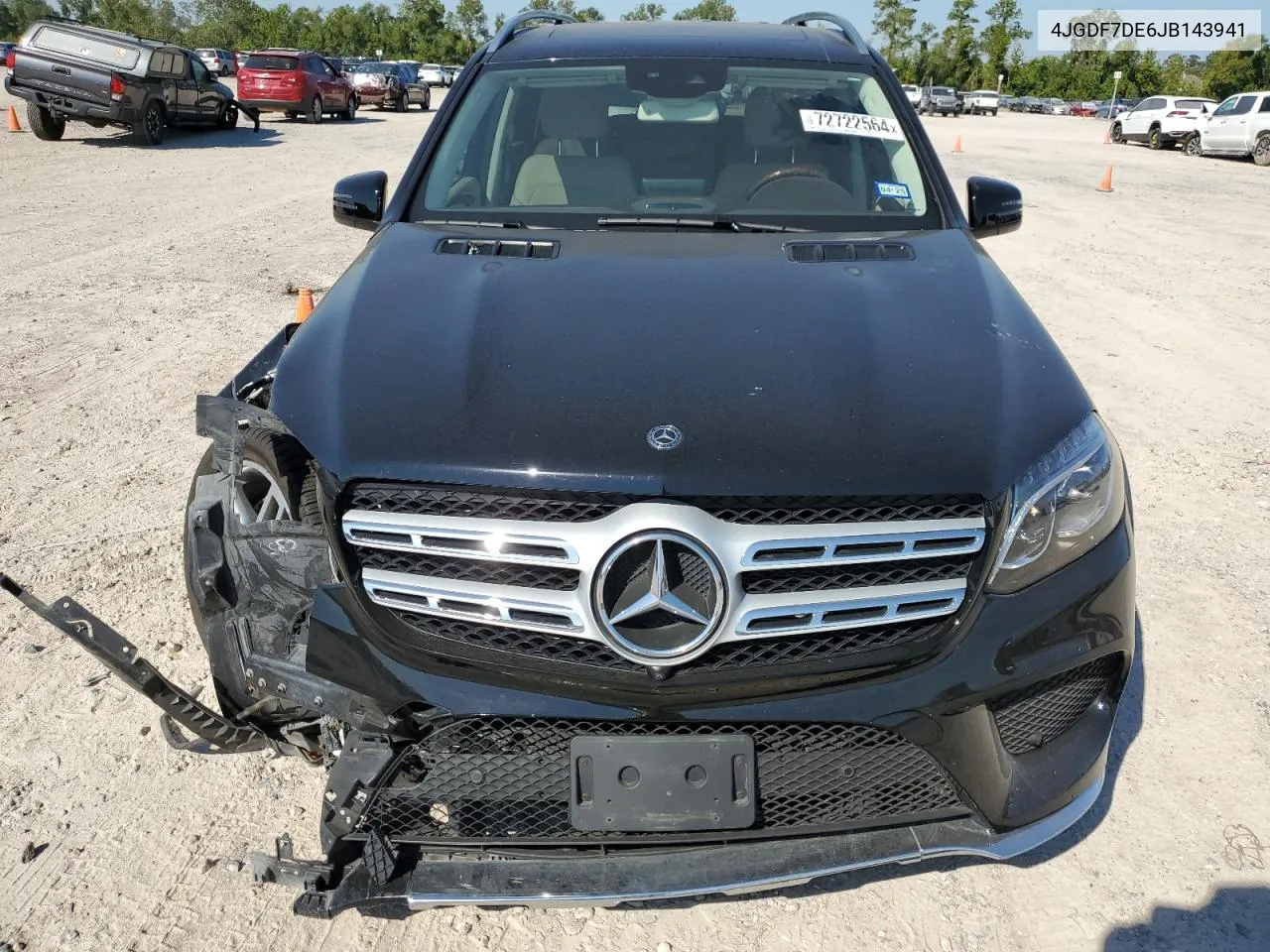 2018 Mercedes-Benz Gls 550 4Matic VIN: 4JGDF7DE6JB143941 Lot: 72722564