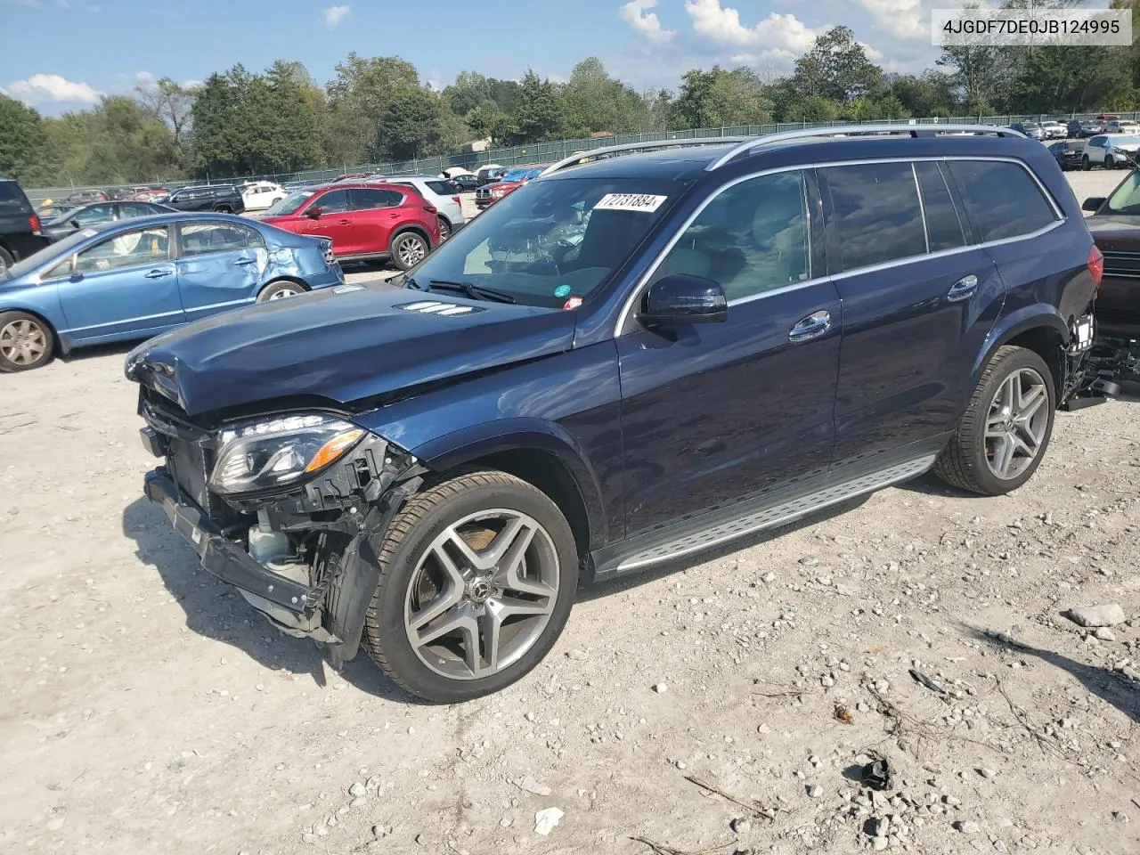 2018 Mercedes-Benz Gls 550 4Matic VIN: 4JGDF7DE0JB124995 Lot: 72731884