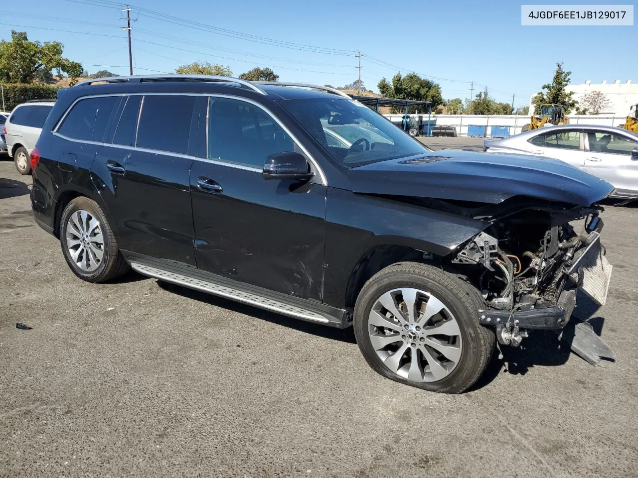 2018 Mercedes-Benz Gls 450 4Matic VIN: 4JGDF6EE1JB129017 Lot: 75712504