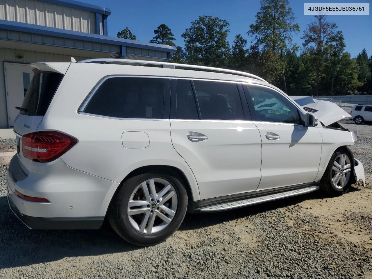 2018 Mercedes-Benz Gls 450 4Matic VIN: 4JGDF6EE5JB036761 Lot: 75816664