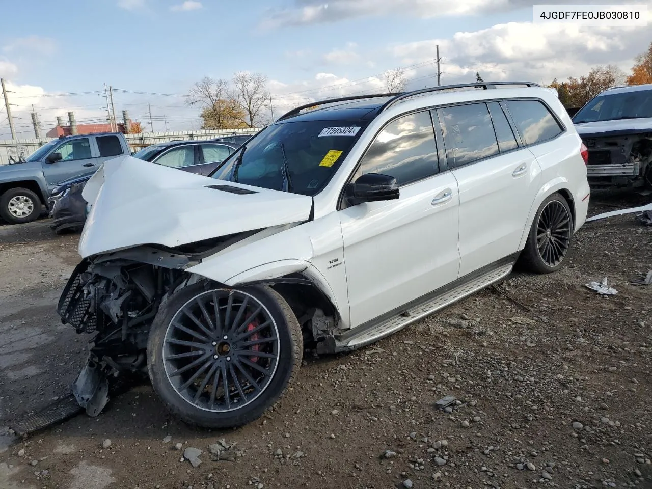 2018 Mercedes-Benz Gls 63 Amg 4Matic VIN: 4JGDF7FE0JB030810 Lot: 77595324