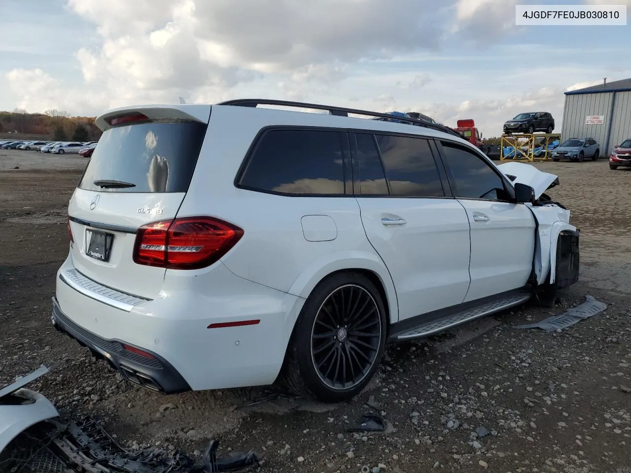 2018 Mercedes-Benz Gls 63 Amg 4Matic VIN: 4JGDF7FE0JB030810 Lot: 77595324