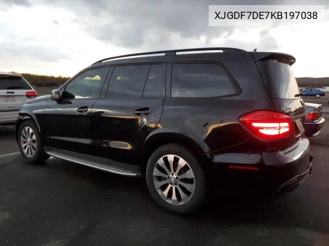 2019 Mercedes-Benz Gls 550 4M VIN: XJGDF7DE7KB197038 Lot: 61404604