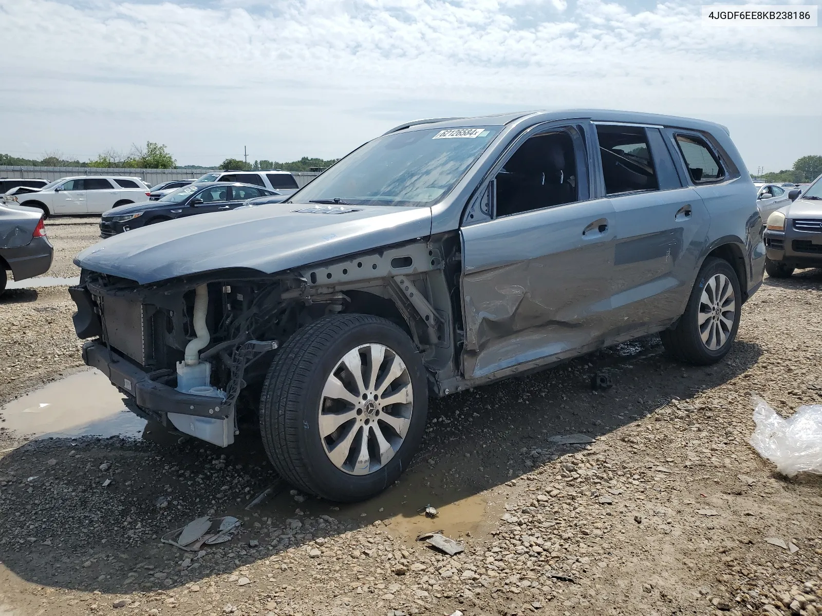 2019 Mercedes-Benz Gls 450 4Matic VIN: 4JGDF6EE8KB238186 Lot: 62126584