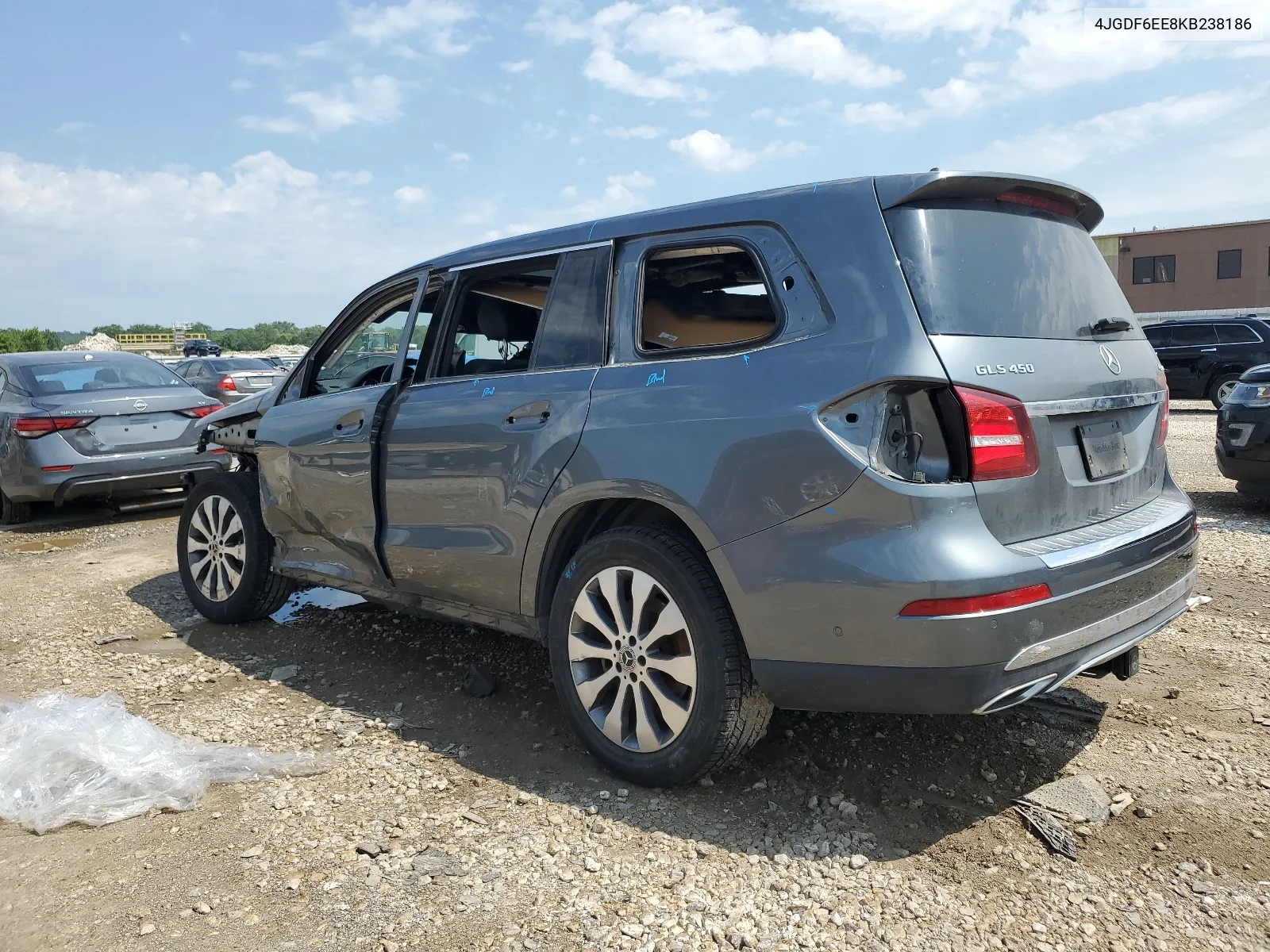 2019 Mercedes-Benz Gls 450 4Matic VIN: 4JGDF6EE8KB238186 Lot: 62126584