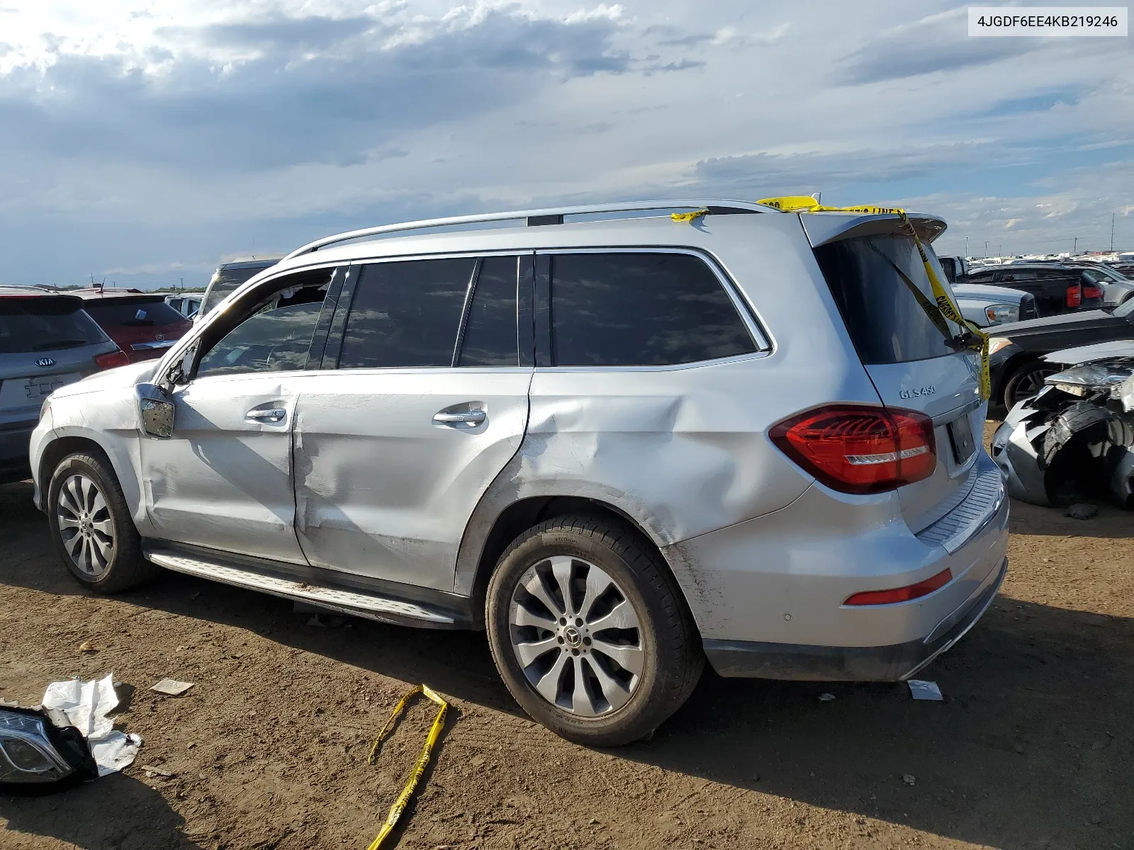 2019 Mercedes-Benz Gls 450 4Matic VIN: 4JGDF6EE4KB219246 Lot: 68257874