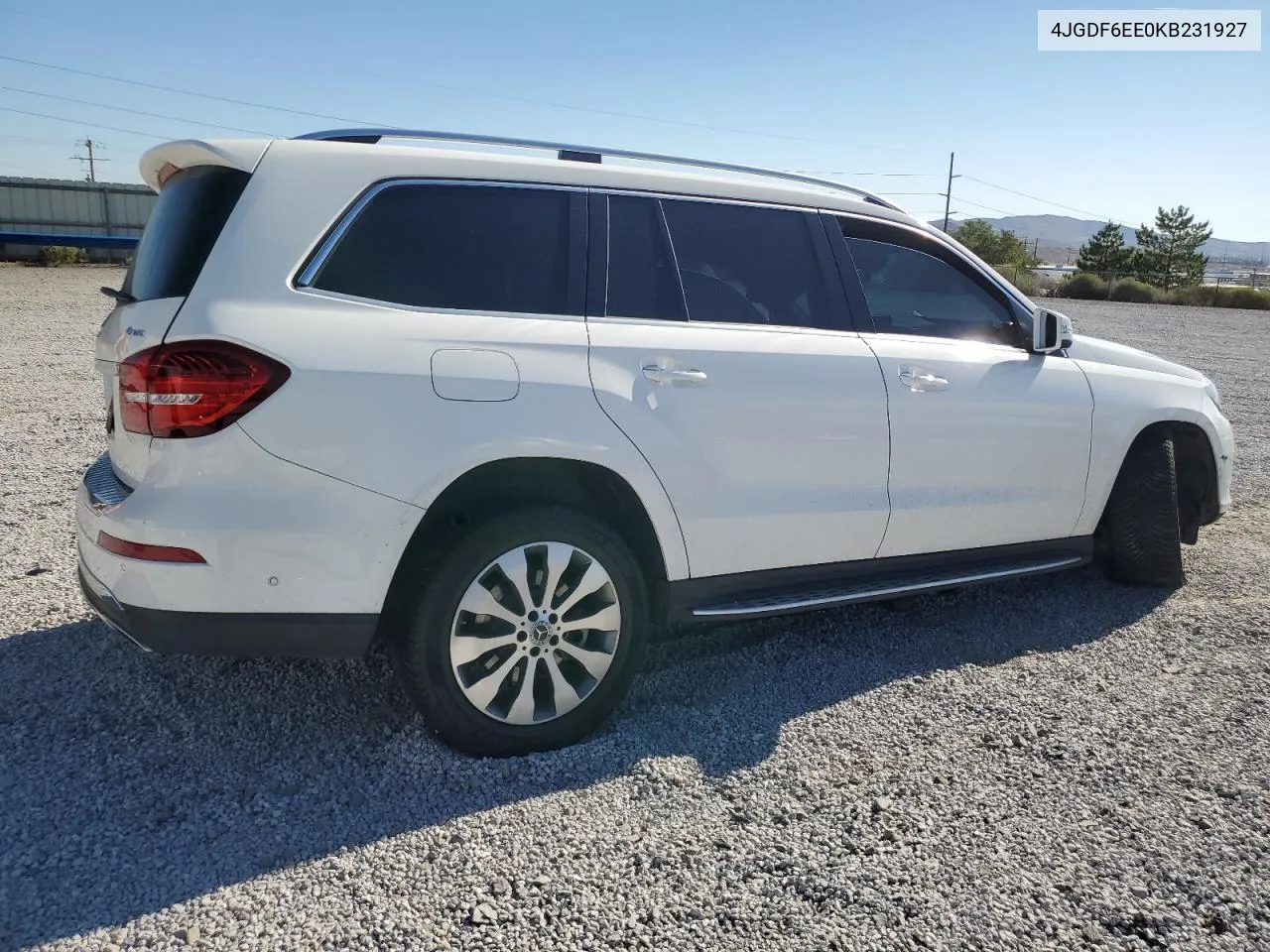 2019 Mercedes-Benz Gls 450 4Matic VIN: 4JGDF6EE0KB231927 Lot: 69197954