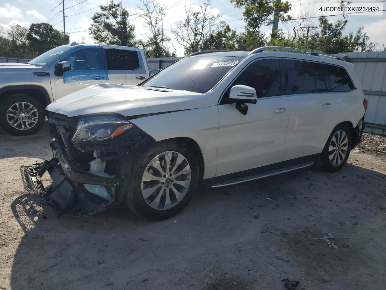 2019 Mercedes-Benz Gls 450 4Matic VIN: 4JGDF6EEXKB234494 Lot: 71784914