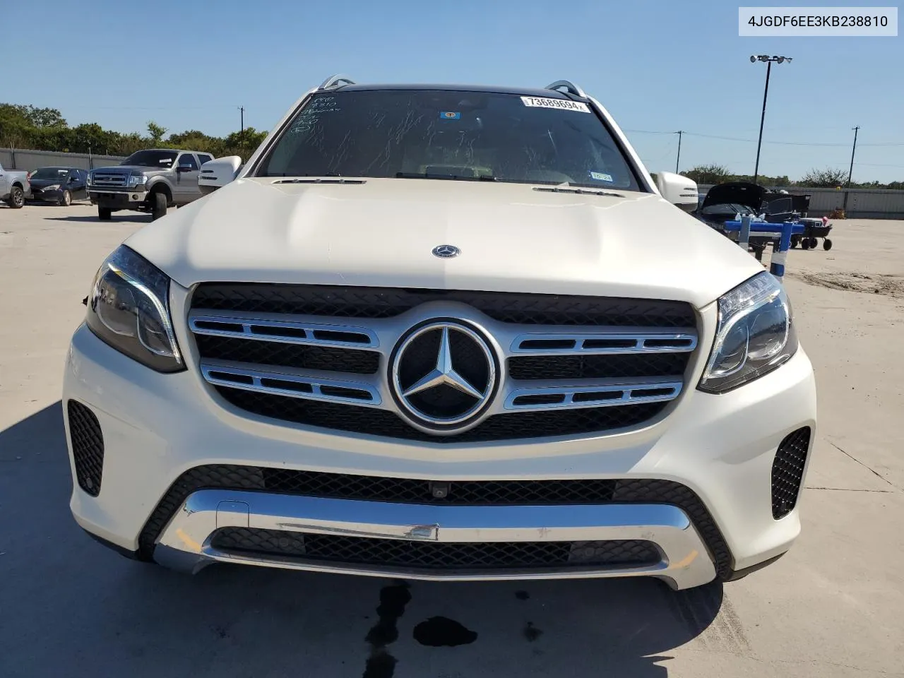 2019 Mercedes-Benz Gls 450 4Matic VIN: 4JGDF6EE3KB238810 Lot: 73689694