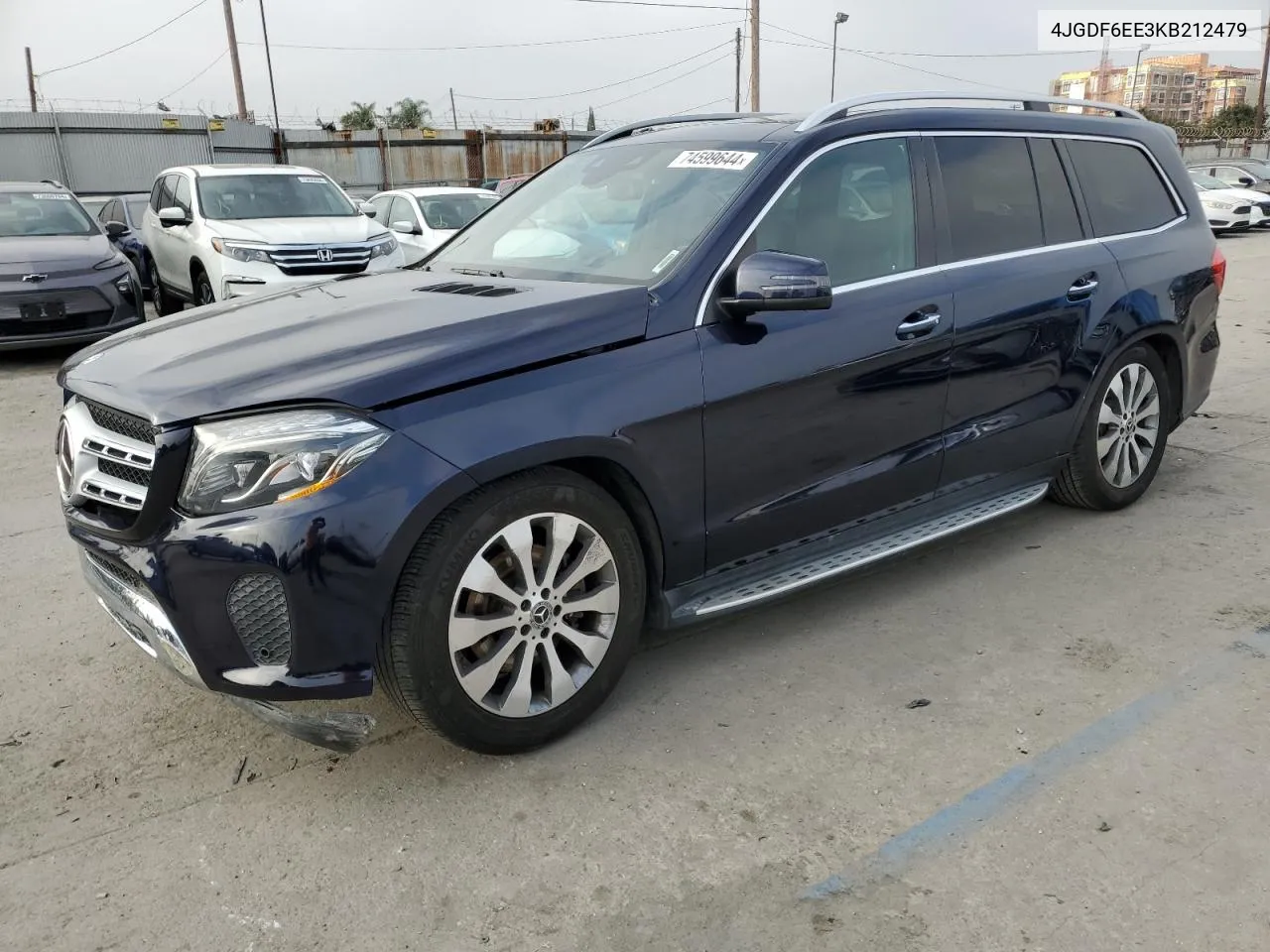 2019 Mercedes-Benz Gls 450 4Matic VIN: 4JGDF6EE3KB212479 Lot: 74599644