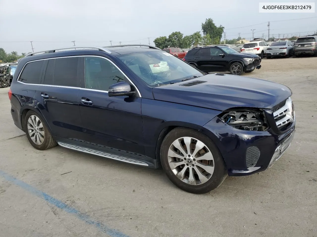 2019 Mercedes-Benz Gls 450 4Matic VIN: 4JGDF6EE3KB212479 Lot: 74599644