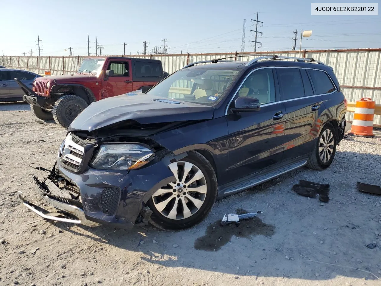 2019 Mercedes-Benz Gls 450 4Matic VIN: 4JGDF6EE2KB220122 Lot: 75104384