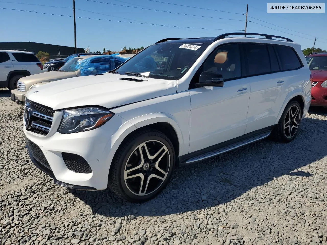 2019 Mercedes-Benz Gls 550 4Matic VIN: 4JGDF7DE4KB205256 Lot: 75401074