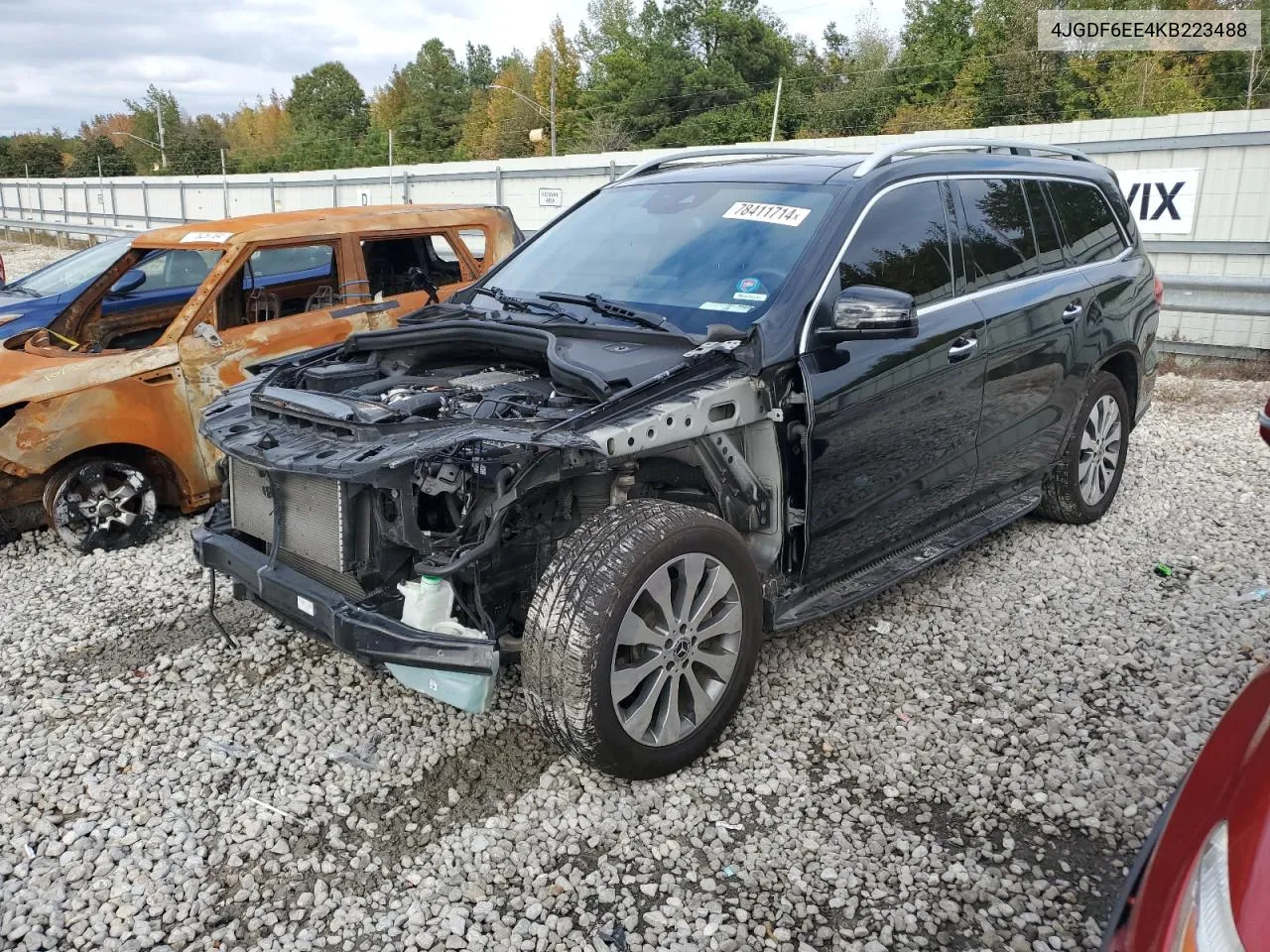 2019 Mercedes-Benz Gls 450 4Matic VIN: 4JGDF6EE4KB223488 Lot: 78411714