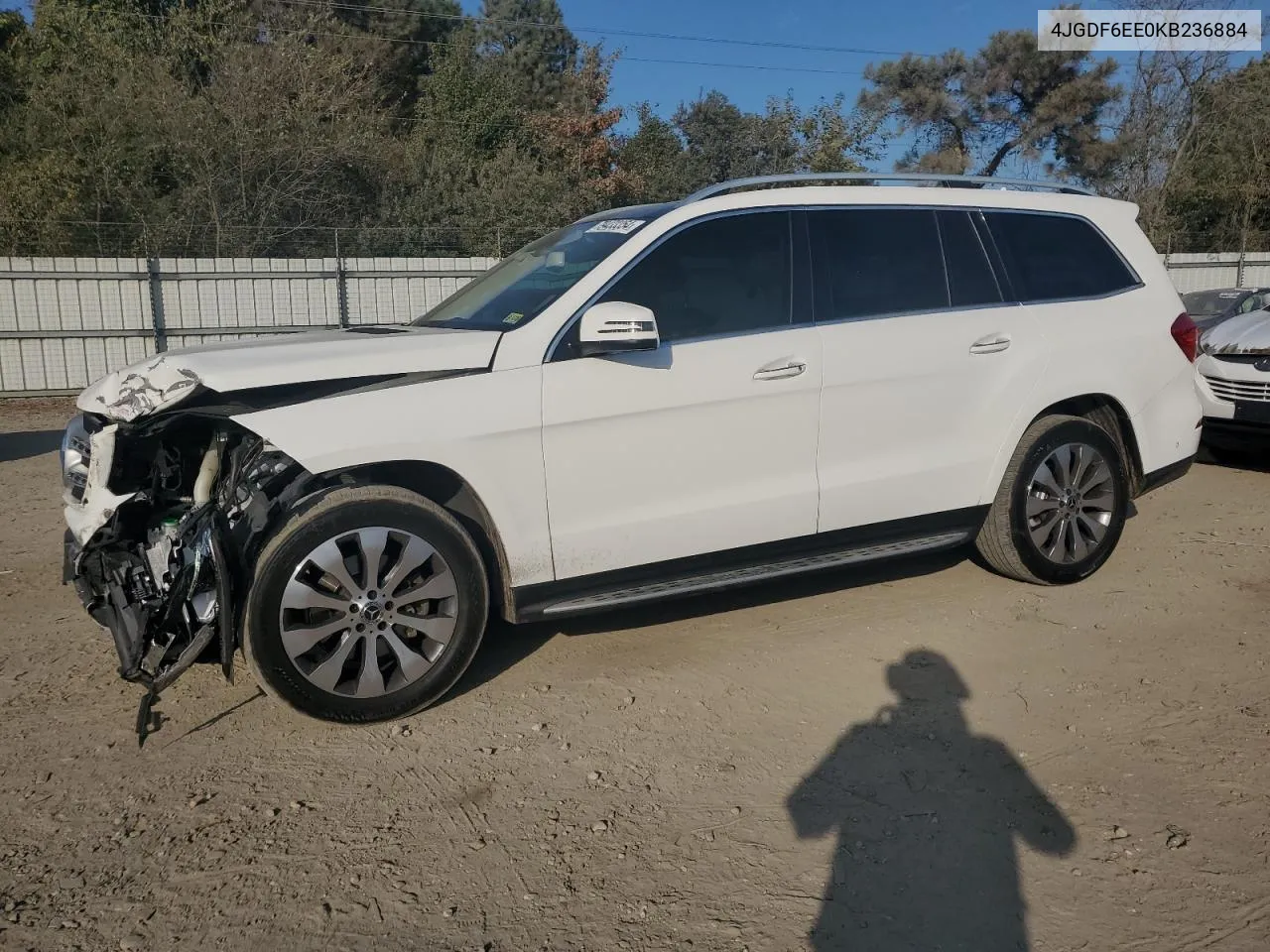 4JGDF6EE0KB236884 2019 Mercedes-Benz Gls 450 4Matic