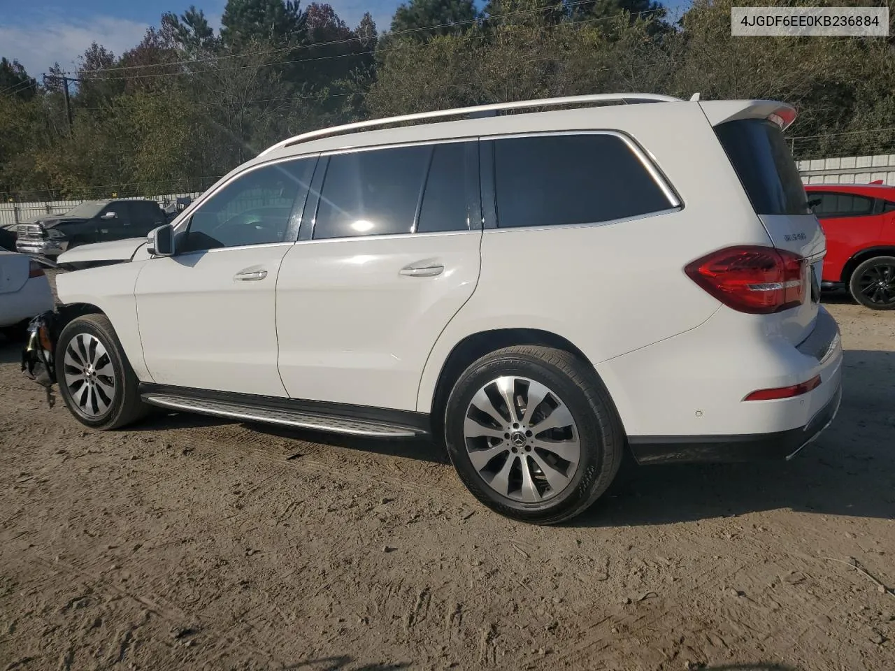 4JGDF6EE0KB236884 2019 Mercedes-Benz Gls 450 4Matic