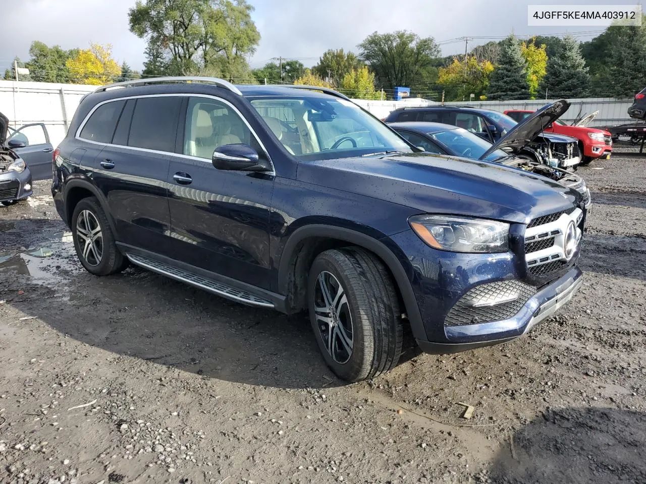 2021 Mercedes-Benz Gls 450 4Matic VIN: 4JGFF5KE4MA403912 Lot: 73223174