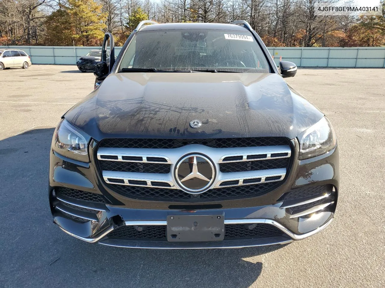 2021 Mercedes-Benz Gls 580 4Matic VIN: 4JGFF8GE9MA403141 Lot: 76379994