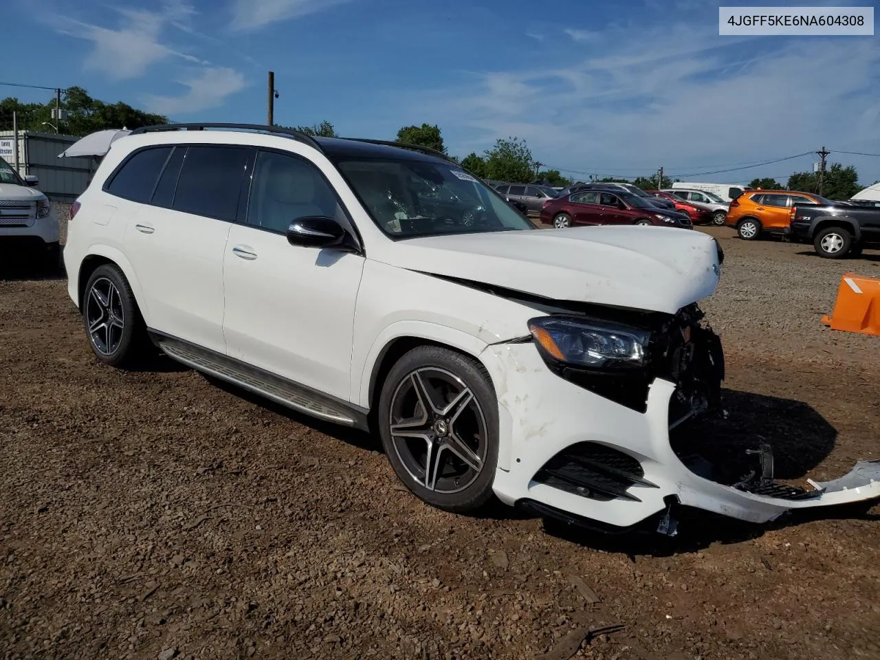 2022 Mercedes-Benz Gls 450 4Matic VIN: 4JGFF5KE6NA604308 Lot: 59585654