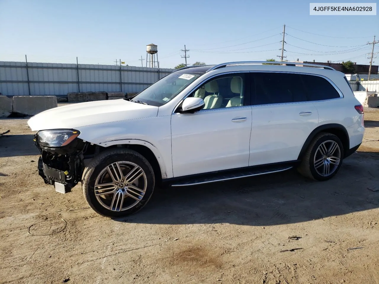 2022 Mercedes-Benz Gls 450 4Matic VIN: 4JGFF5KE4NA602928 Lot: 73751304