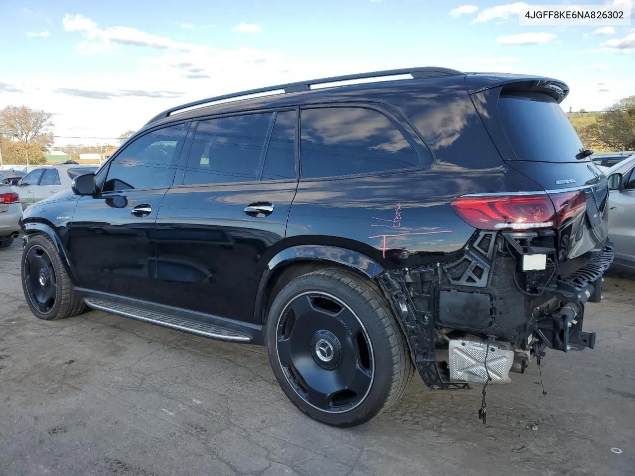 2022 Mercedes-Benz Gls 63 Amg 4Matic VIN: 4JGFF8KE6NA826302 Lot: 75299524