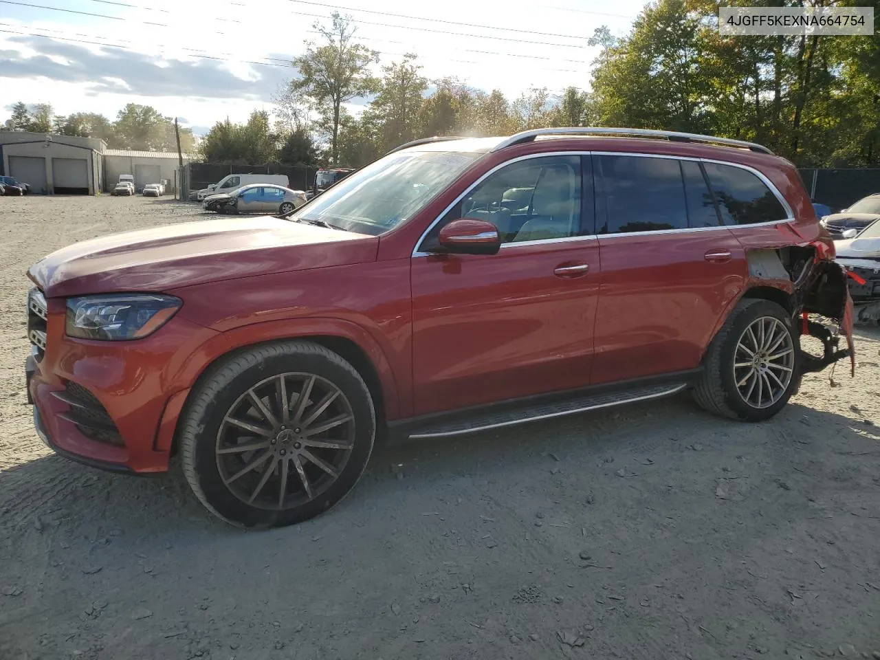 2022 Mercedes-Benz Gls 450 4Matic VIN: 4JGFF5KEXNA664754 Lot: 76564094