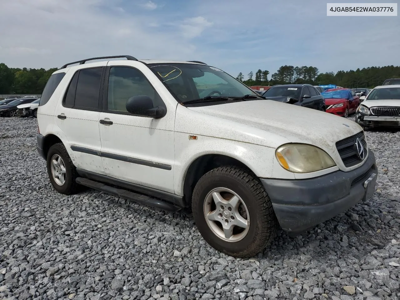 1998 Mercedes-Benz Ml 320 VIN: 4JGAB54E2WA037776 Lot: 50512264