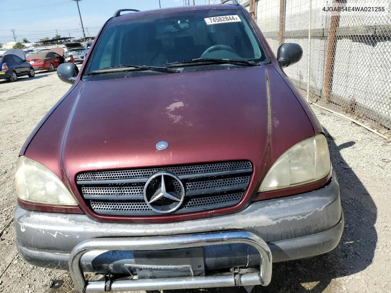 1998 Mercedes-Benz Ml 320 VIN: 4JGAB54E4WA021255 Lot: 74582844