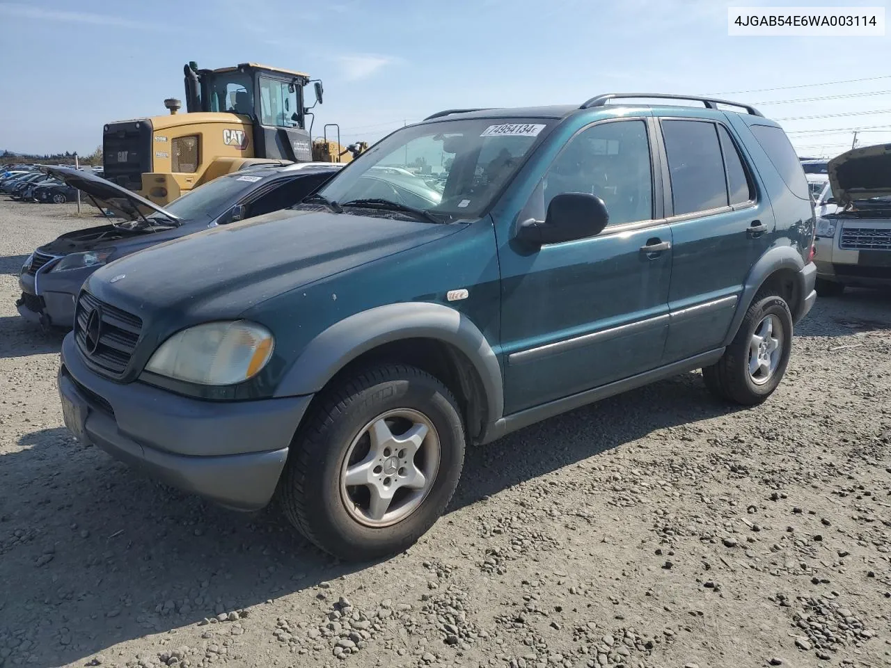 1998 Mercedes-Benz Ml 320 VIN: 4JGAB54E6WA003114 Lot: 74954134