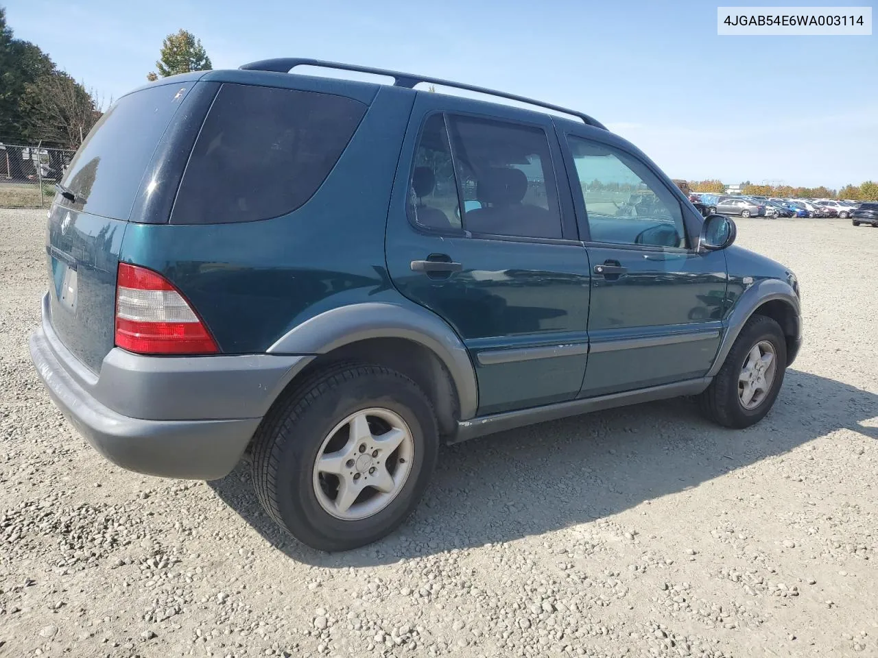 1998 Mercedes-Benz Ml 320 VIN: 4JGAB54E6WA003114 Lot: 74954134