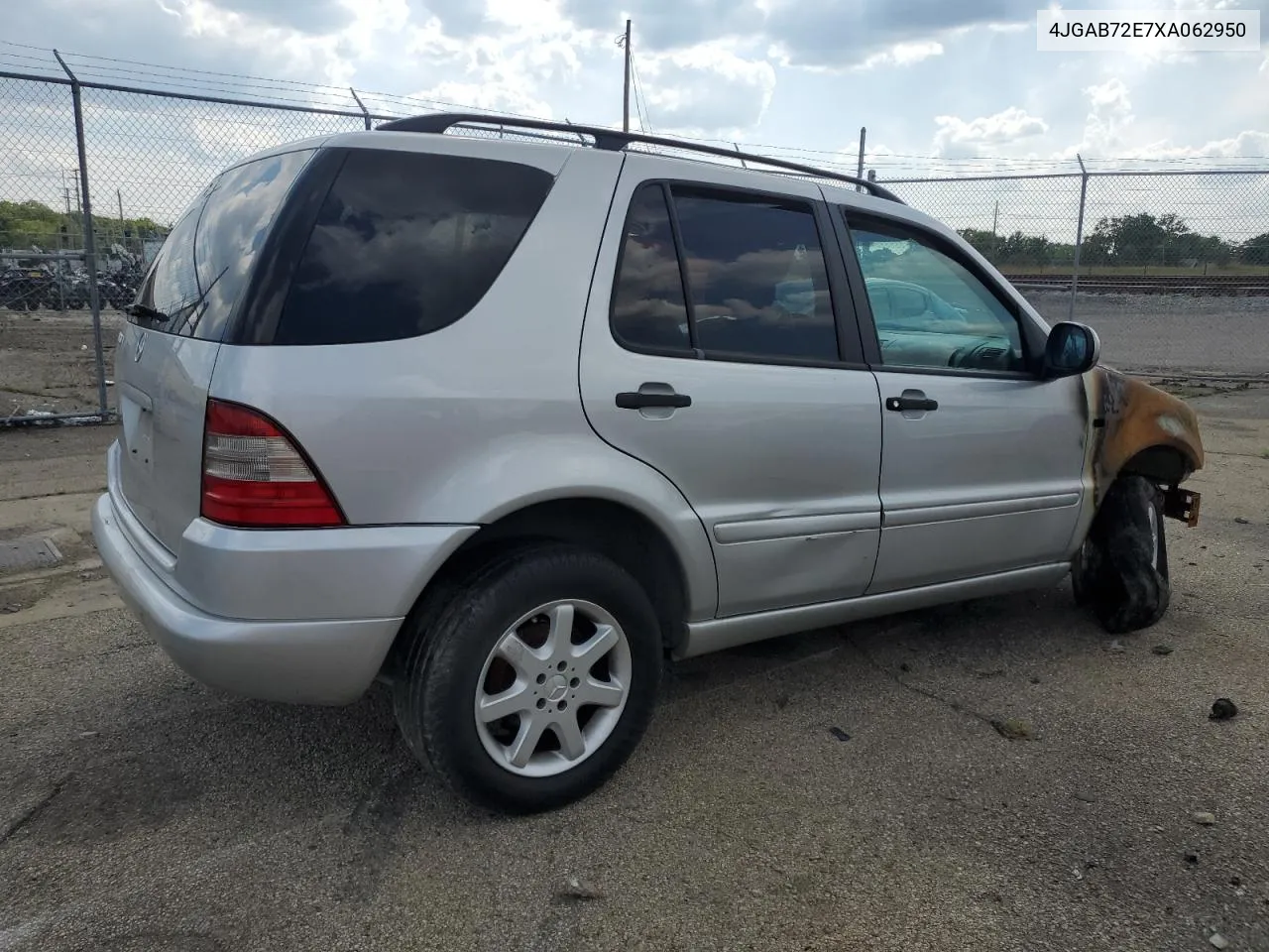 1999 Mercedes-Benz Ml 430 VIN: 4JGAB72E7XA062950 Lot: 67149644