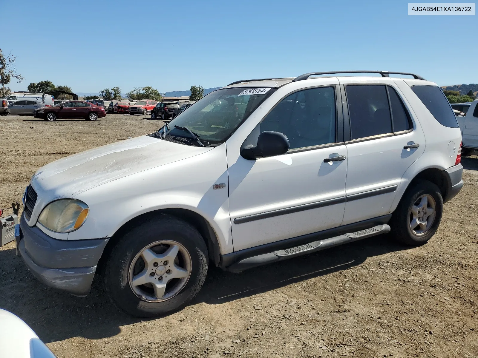 1999 Mercedes-Benz Ml 320 VIN: 4JGAB54E1XA136722 Lot: 67978754