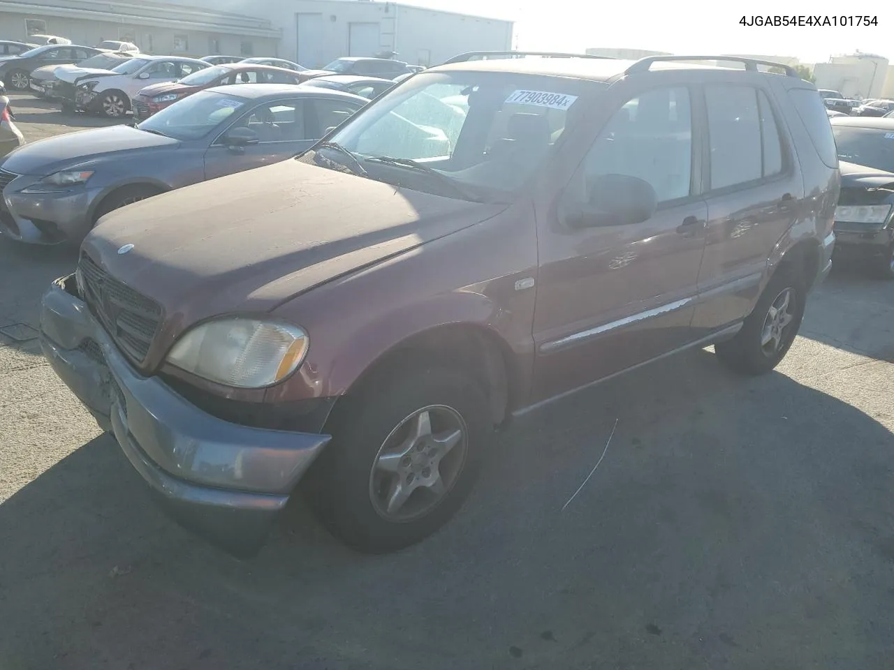 1999 Mercedes-Benz Ml 320 VIN: 4JGAB54E4XA101754 Lot: 77903984