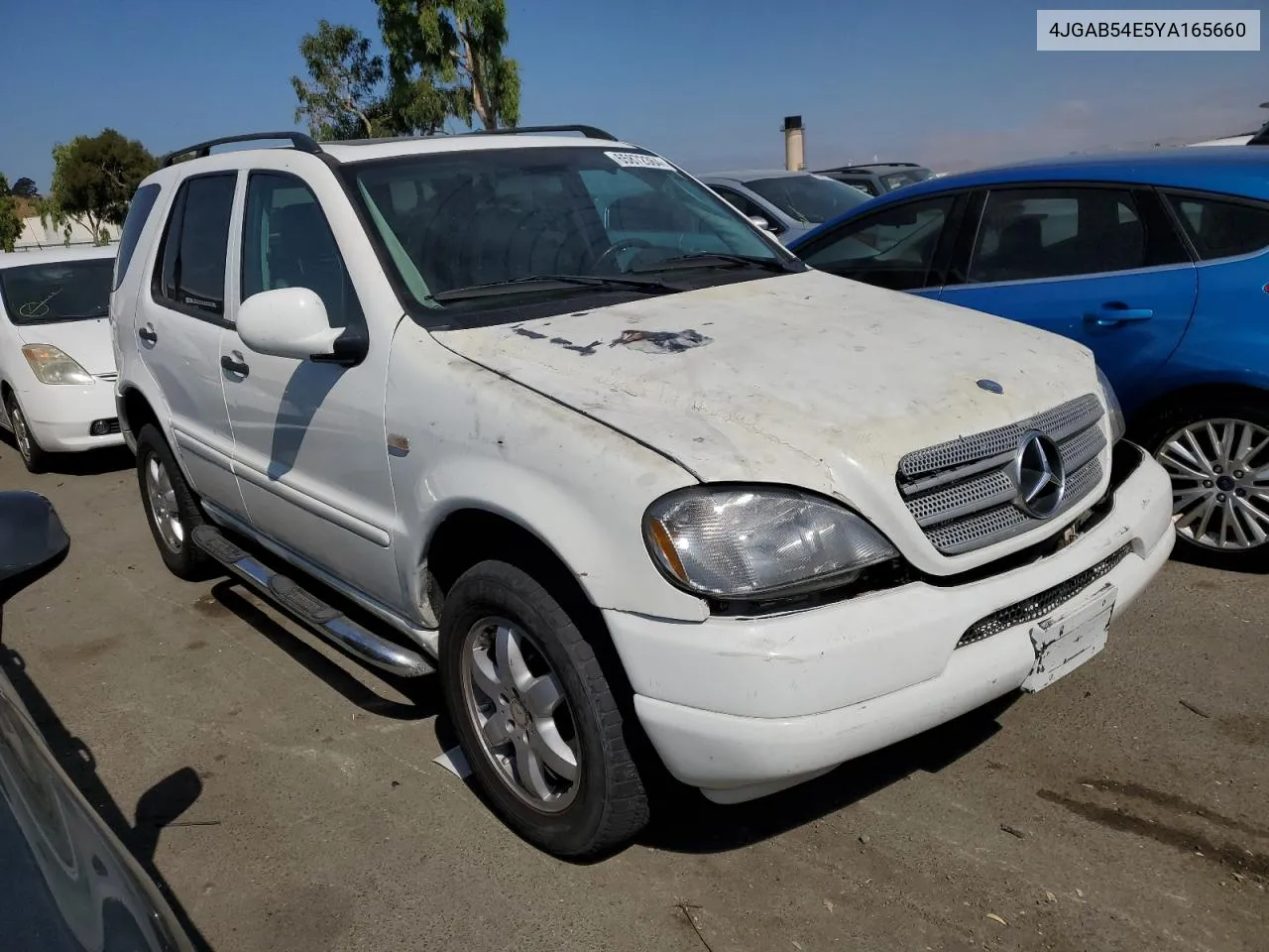 2000 Mercedes-Benz Ml 320 VIN: 4JGAB54E5YA165660 Lot: 65872364