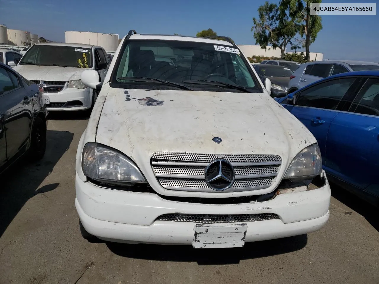 2000 Mercedes-Benz Ml 320 VIN: 4JGAB54E5YA165660 Lot: 65872364